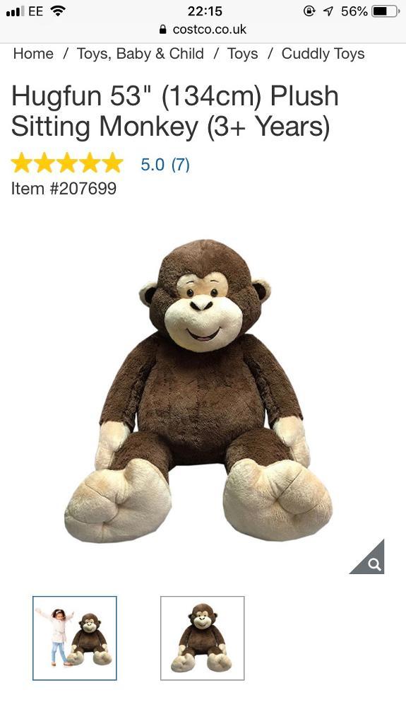 giant stuffed monkey costco